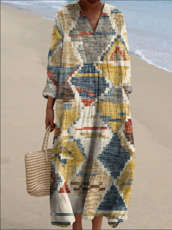 Grace - Bohemian-Inspired Dress with Ethnic Prints