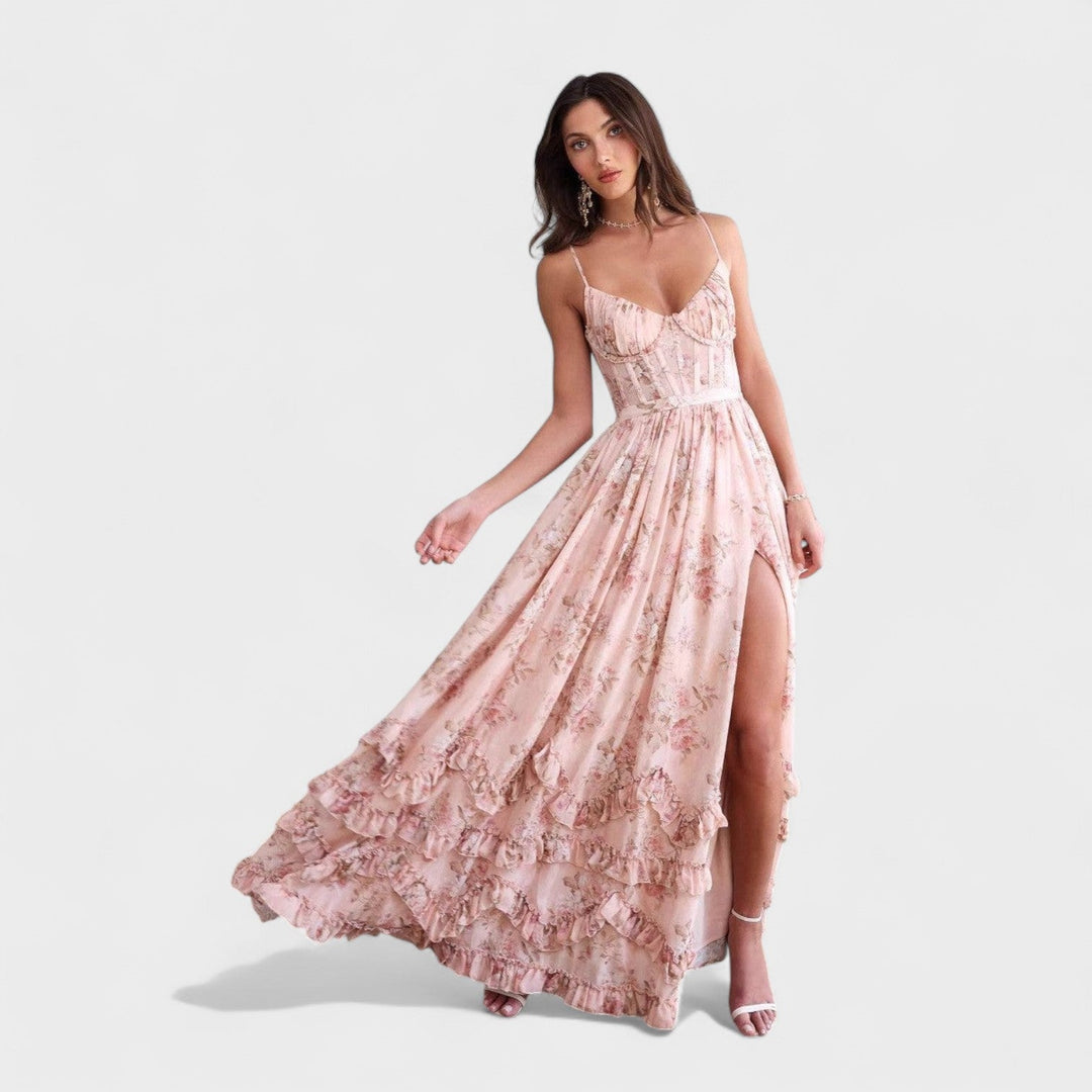Gianna - Long Bohemian Dress with Slit