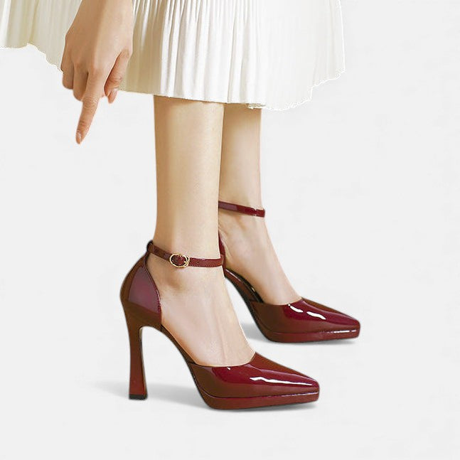 Brenda Leather Heels