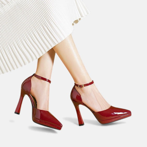 Brenda Leather Heels