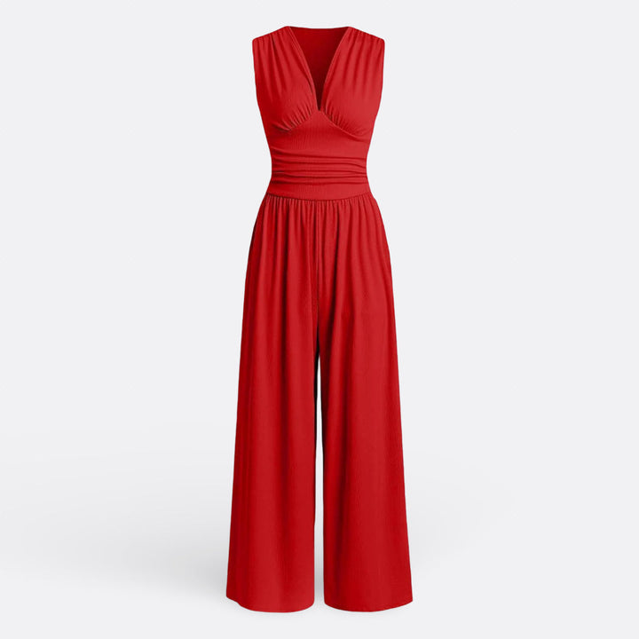 Aaliyah - Chic Sleeveless Jumpsuit with Wide Legs