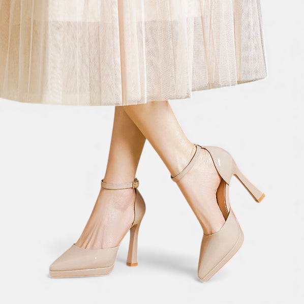 Brenda Leather Heels