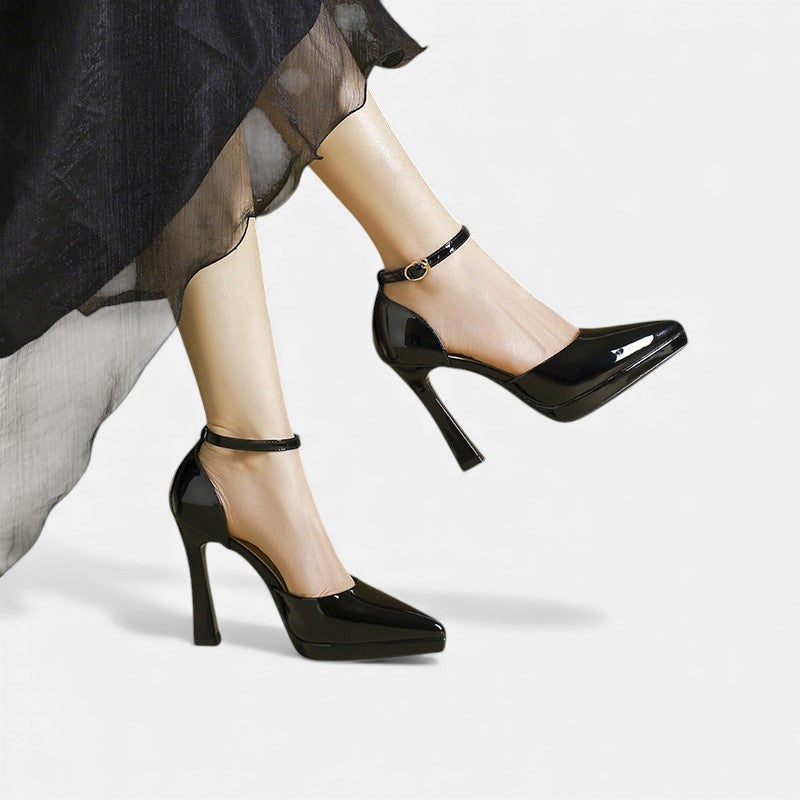 Brenda Leather Heels
