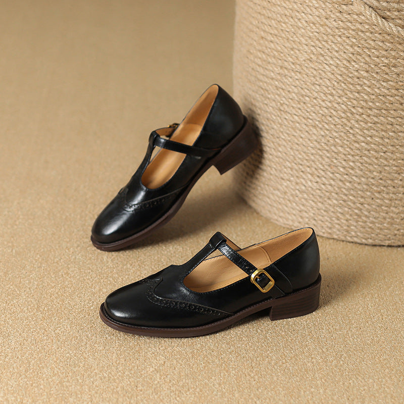 Amelie – Classic Women's Strap Shoes