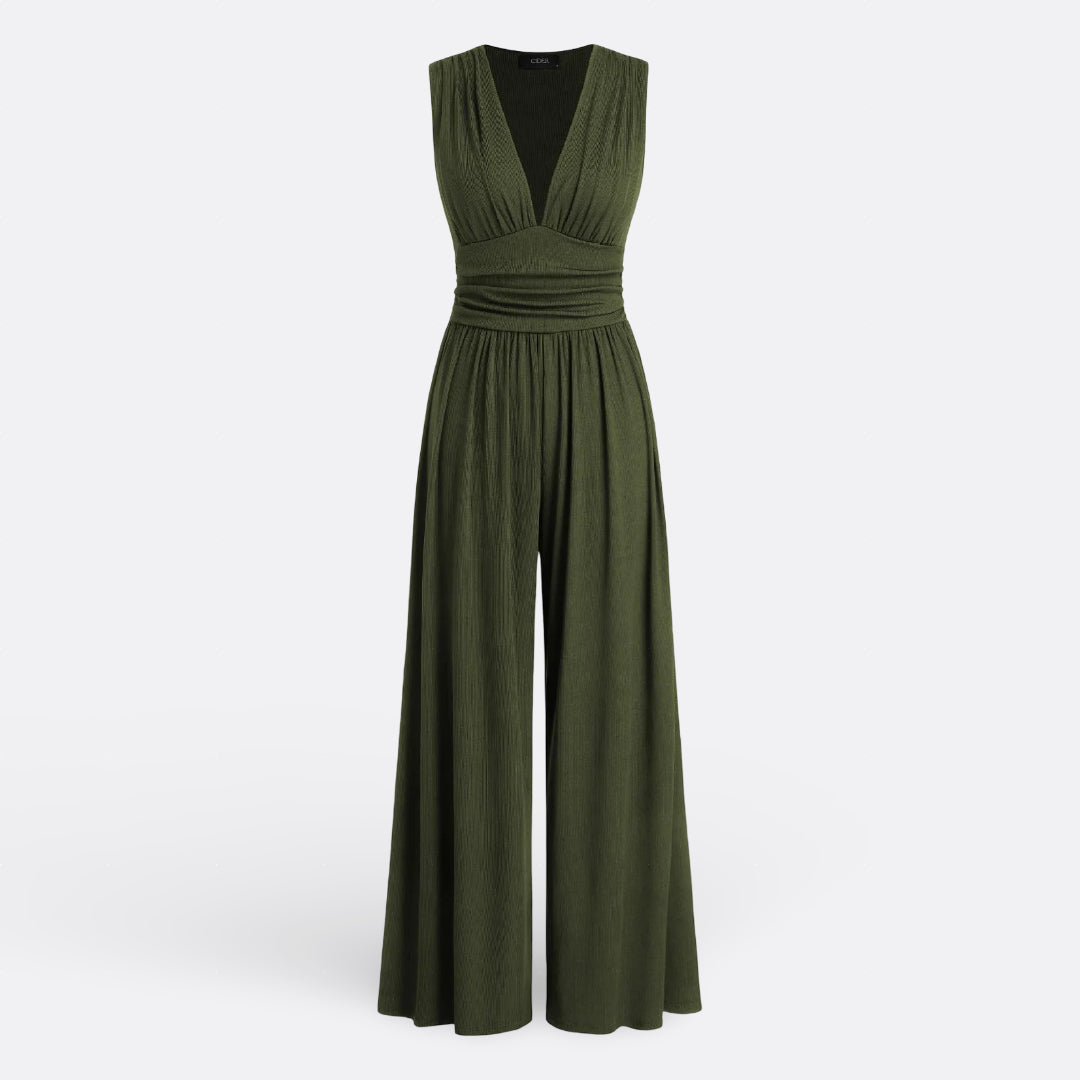 Aaliyah - Chic Sleeveless Jumpsuit with Wide Legs