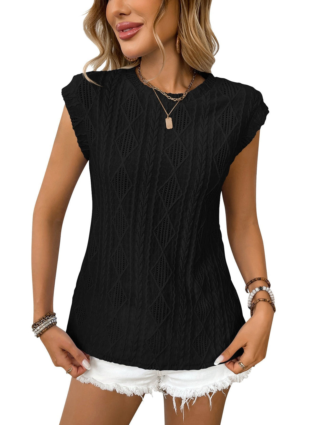 JENNIFER - Women Lightweight Knit Chic Tee