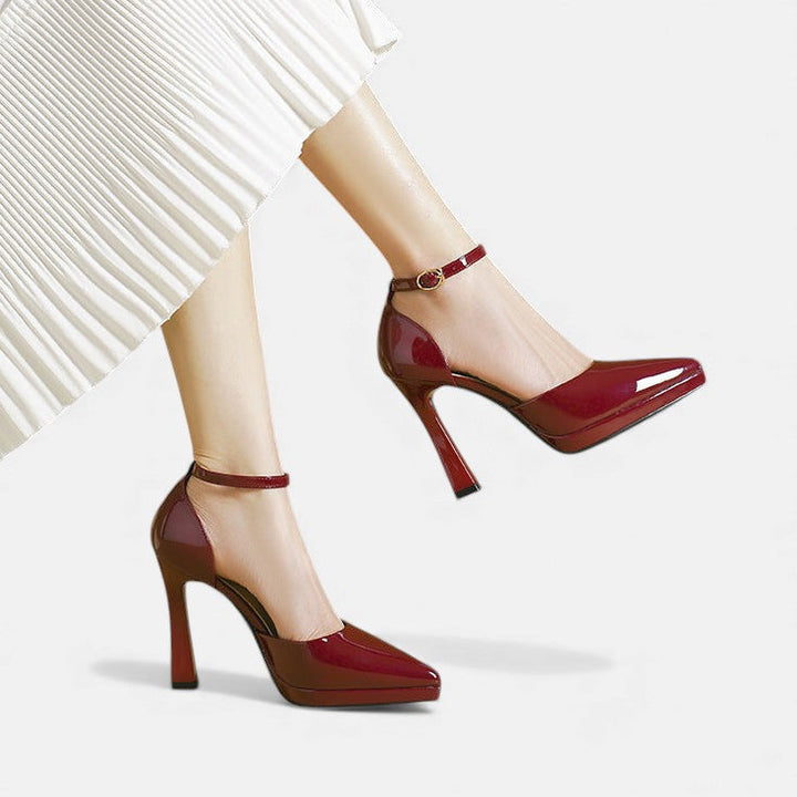 Brenda Leather Heels