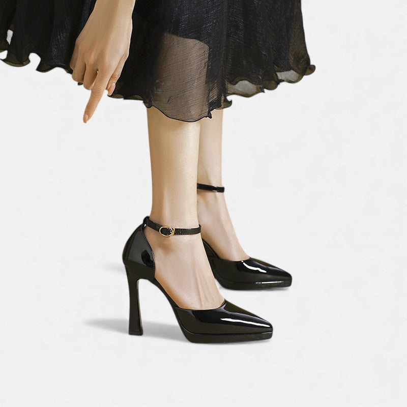 Brenda Leather Heels