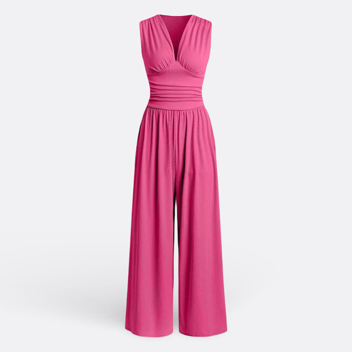Aaliyah - Chic Sleeveless Jumpsuit with Wide Legs