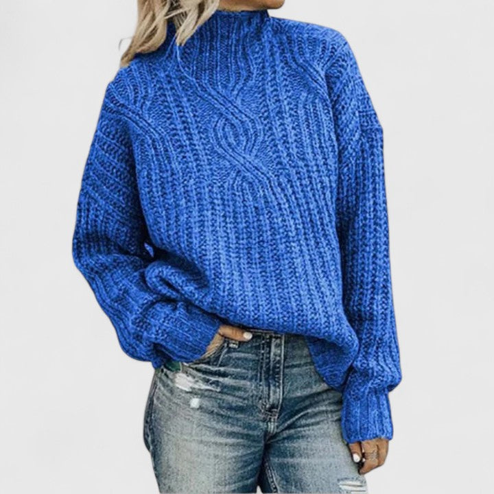 Madelyn - Sophisticated Cable Knit Sweater