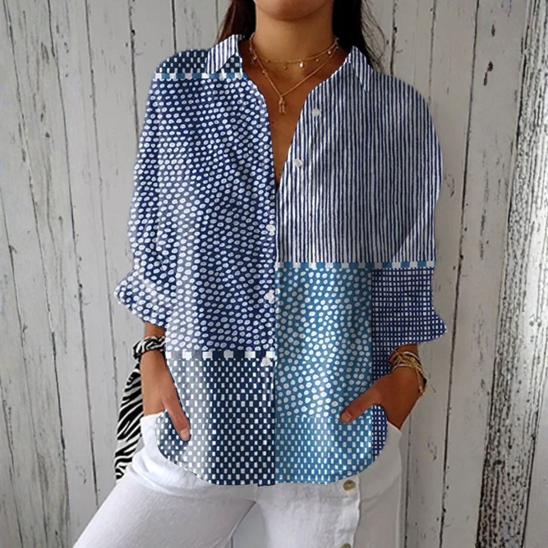Sadie - Ocean Print Shirt