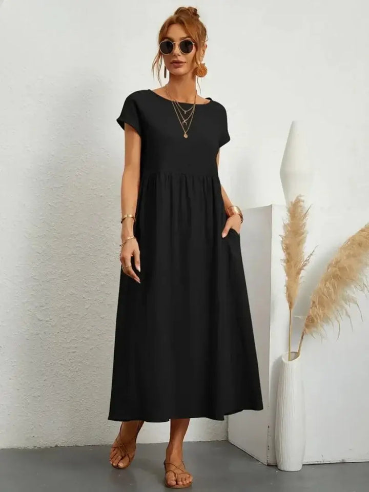 Hazel - Midi Dress with Pockets