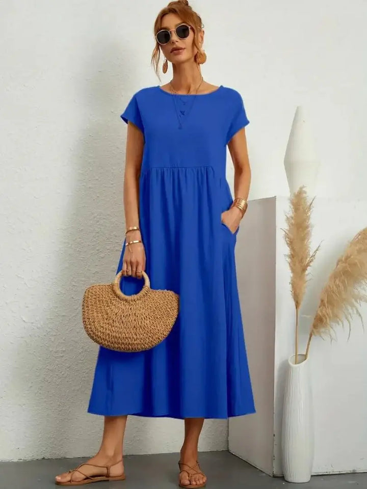 Hazel - Midi Dress with Pockets
