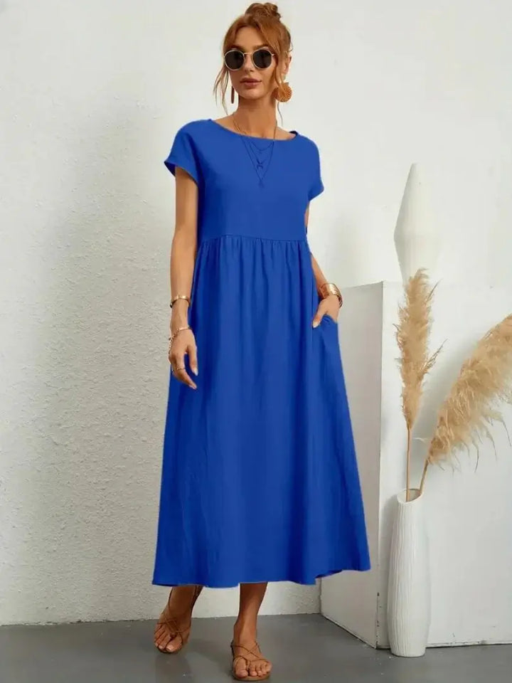 Hazel - Midi Dress with Pockets