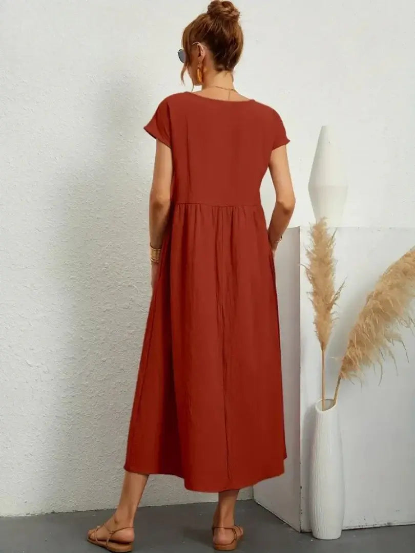 Hazel - Midi Dress with Pockets
