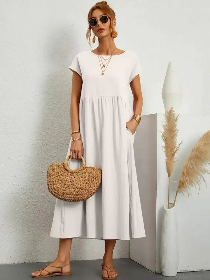 Hazel - Midi Dress with Pockets