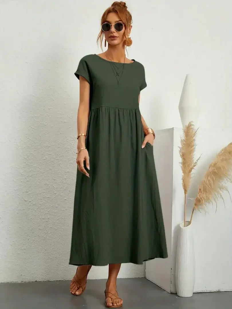 Hazel - Midi Dress with Pockets