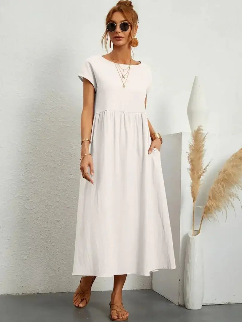 Hazel - Midi Dress with Pockets