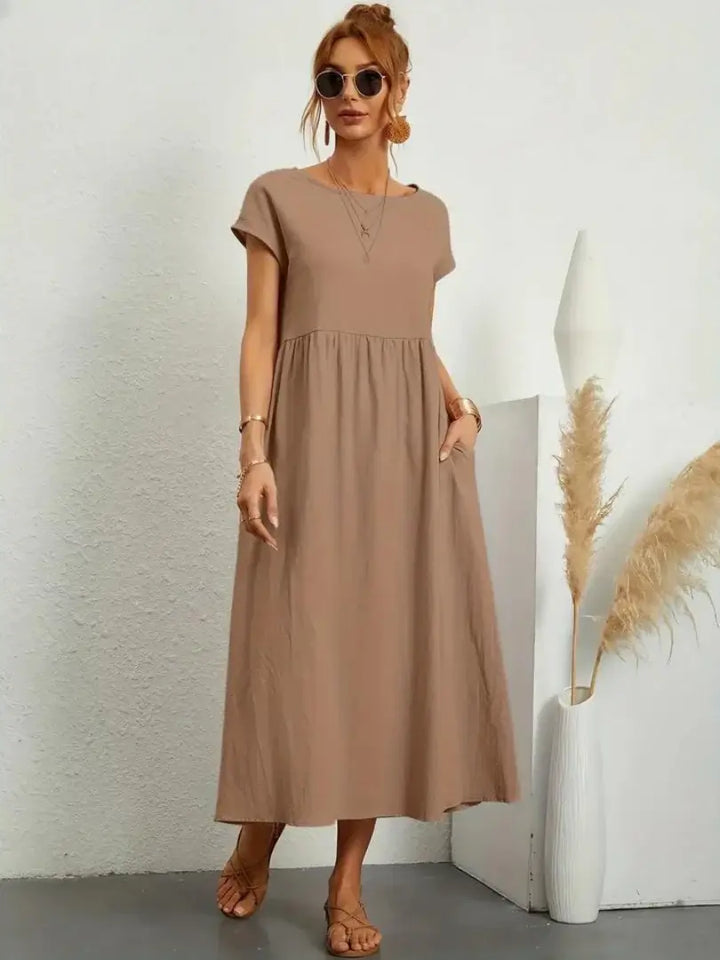 Hazel - Midi Dress with Pockets