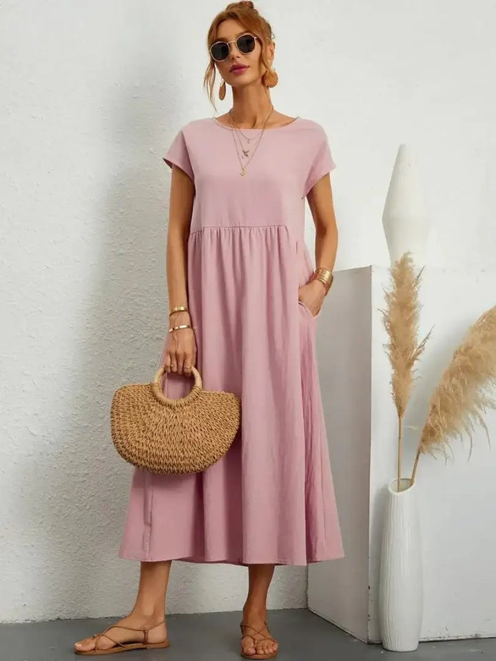Hazel - Midi Dress with Pockets