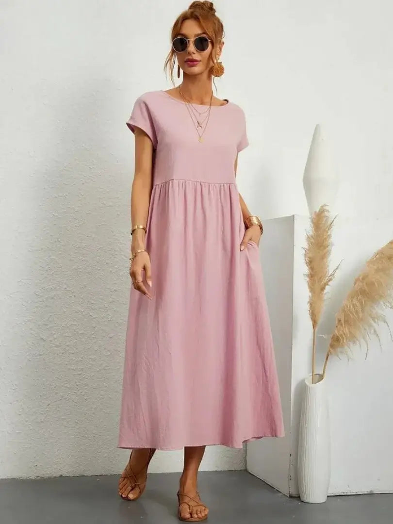 Hazel - Midi Dress with Pockets