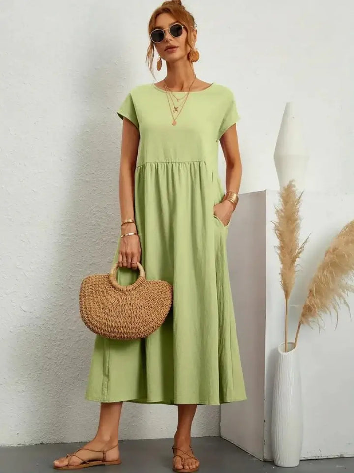 Hazel - Midi Dress with Pockets