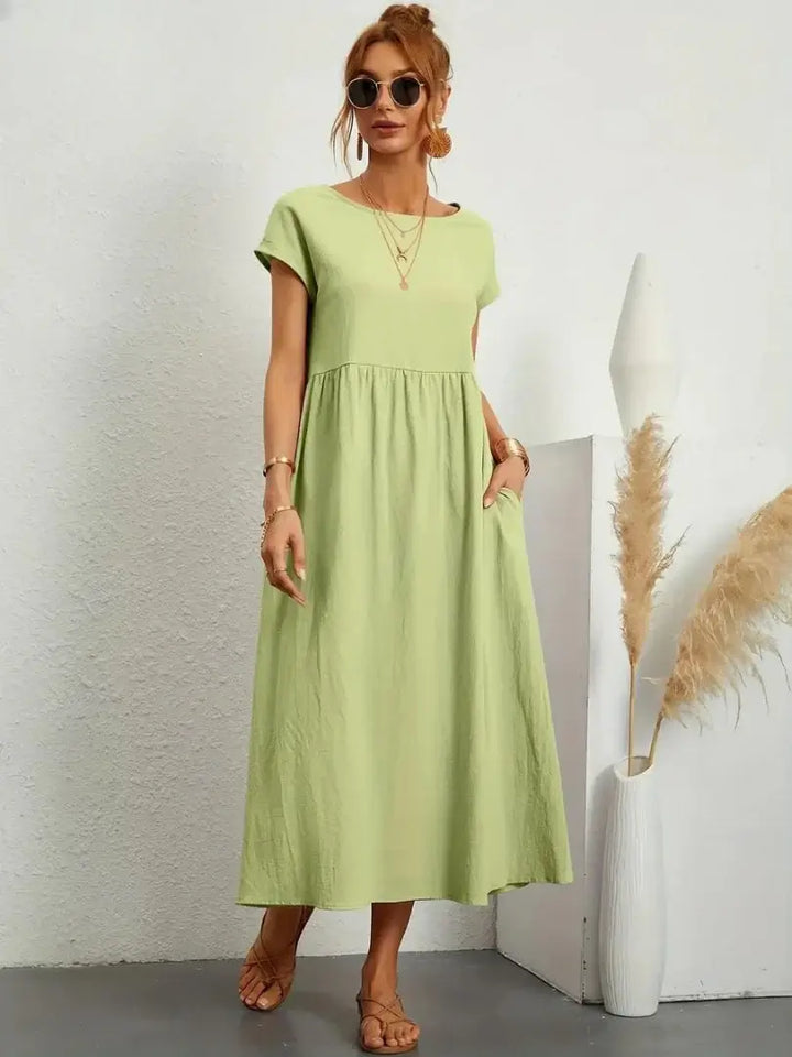 Hazel - Midi Dress with Pockets