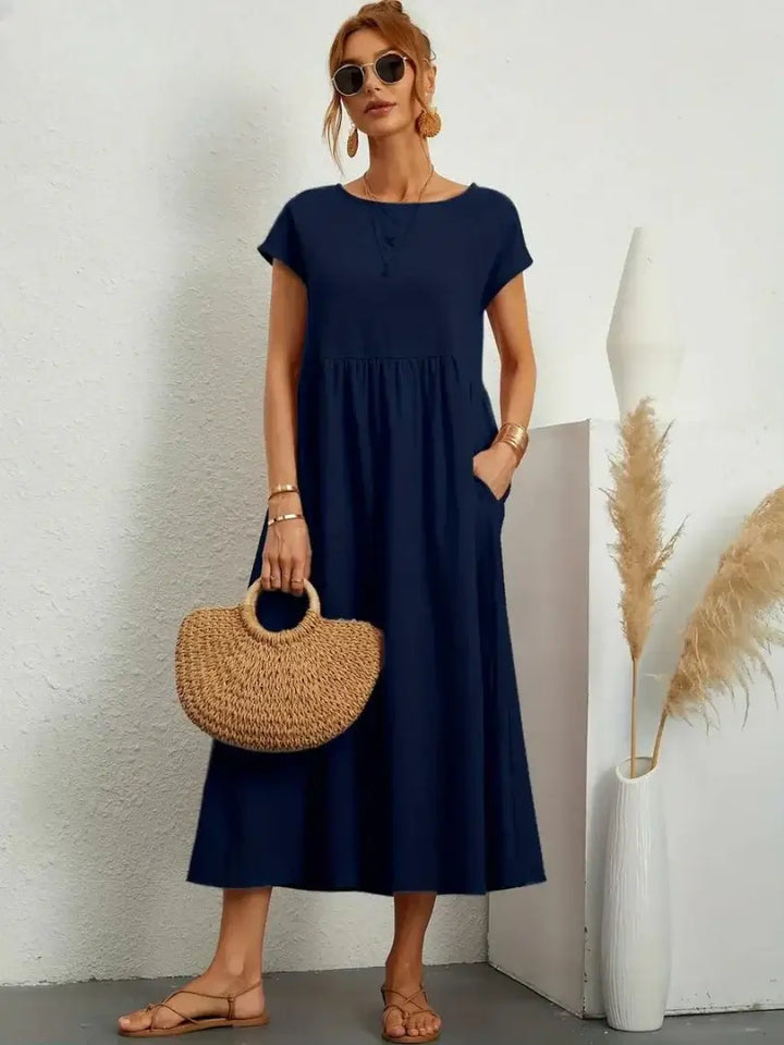 Hazel - Midi Dress with Pockets