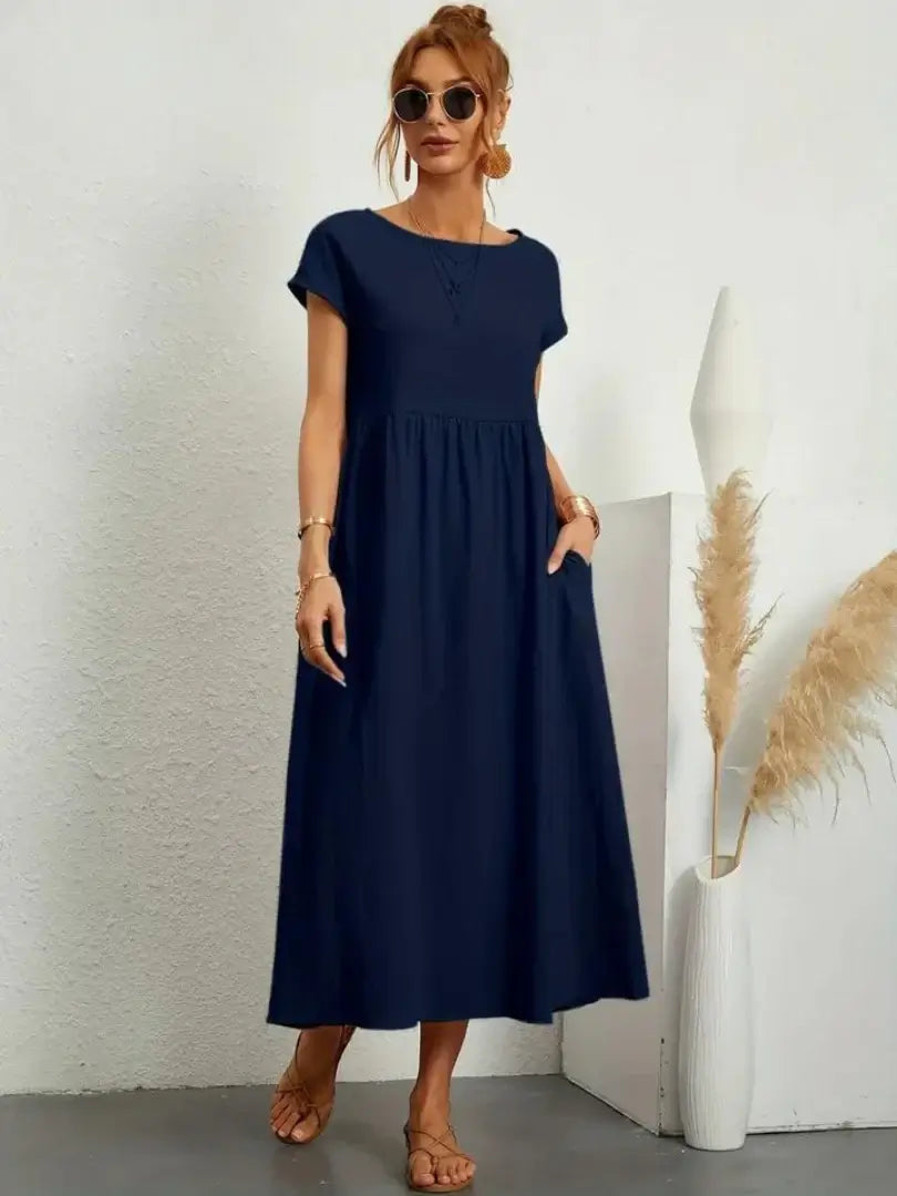 Hazel - Midi Dress with Pockets