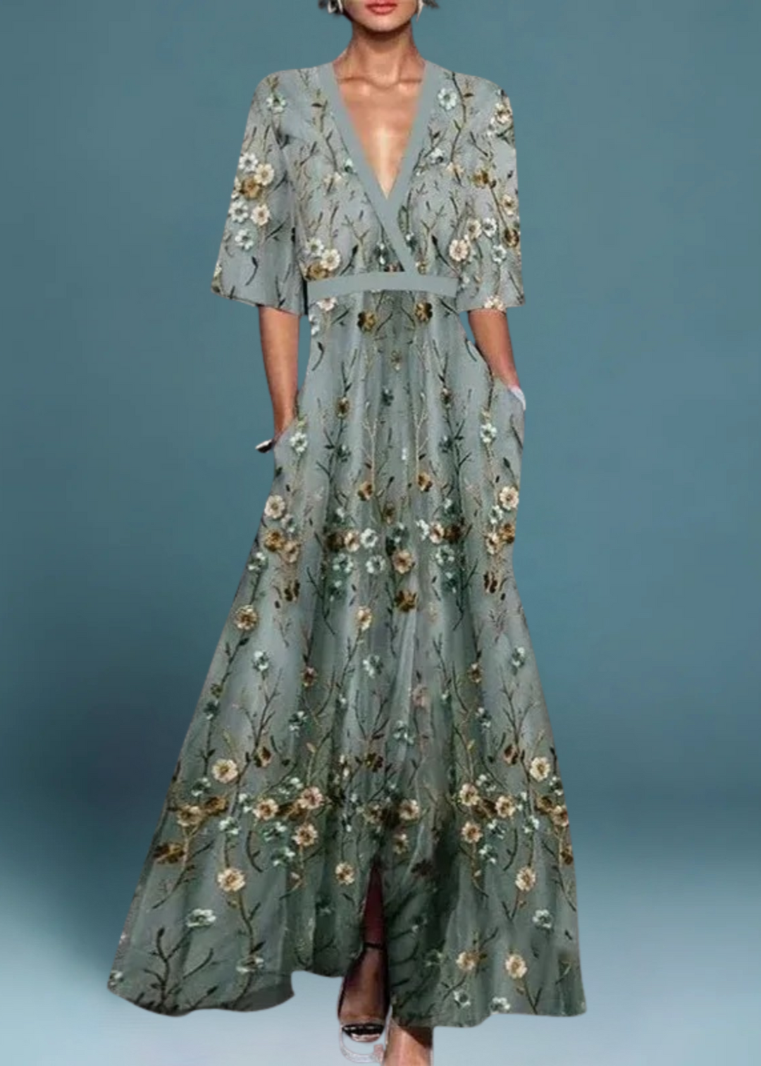 Madelyn - Elegant Floral Maxi Dress