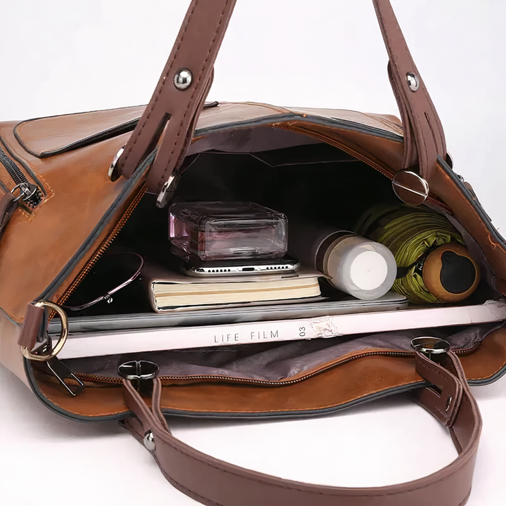 Alexandra - Iconic Retro PU Leather Crossbody Handbag
