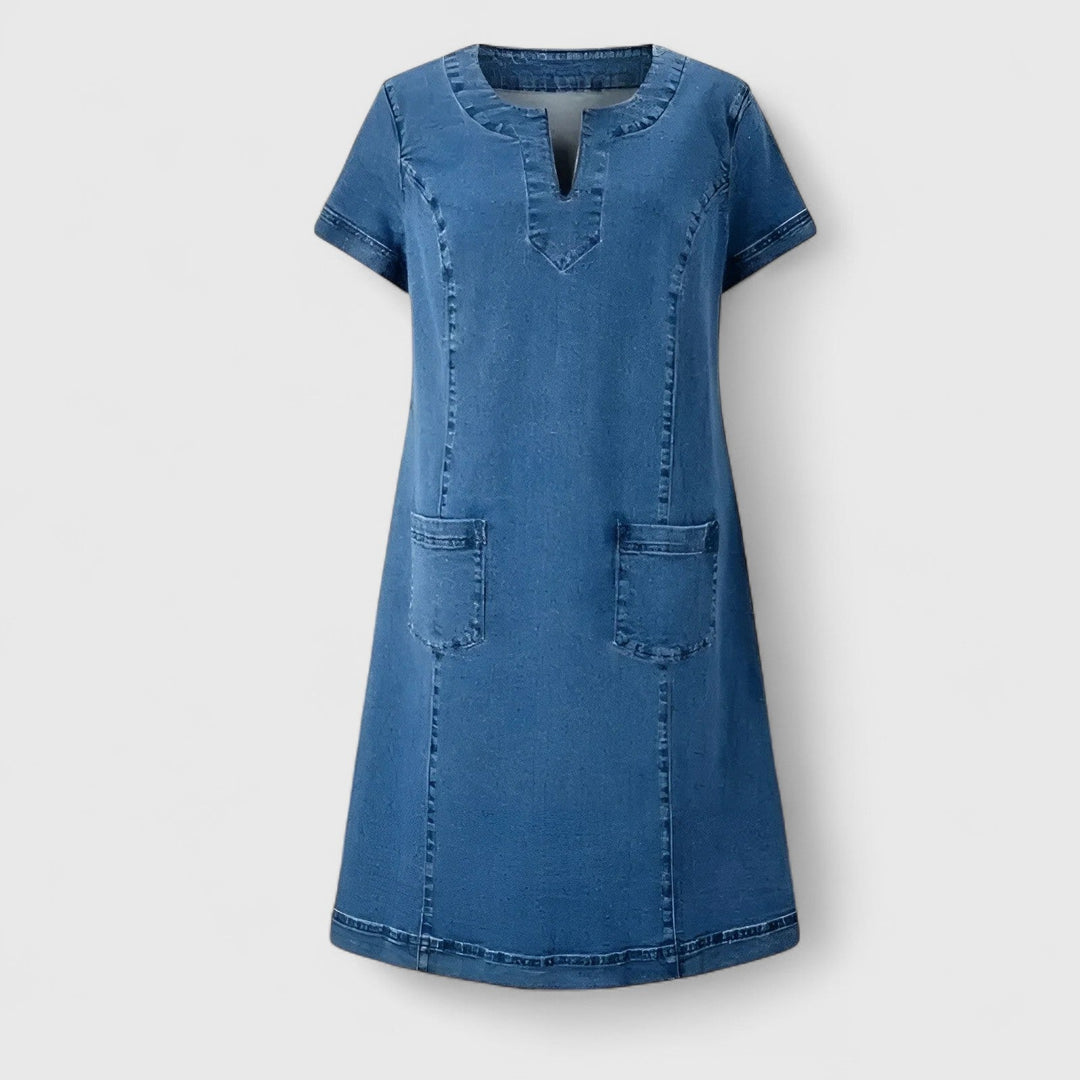 Ellie - Elegant Denim Dress