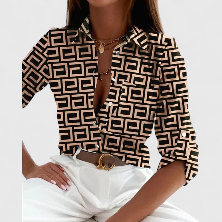 Bree - Elegant Long Sleeve Blouse