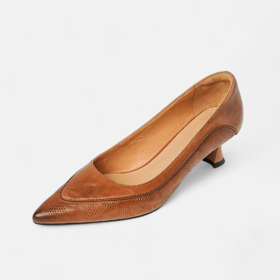 Aubrey Leather Heels