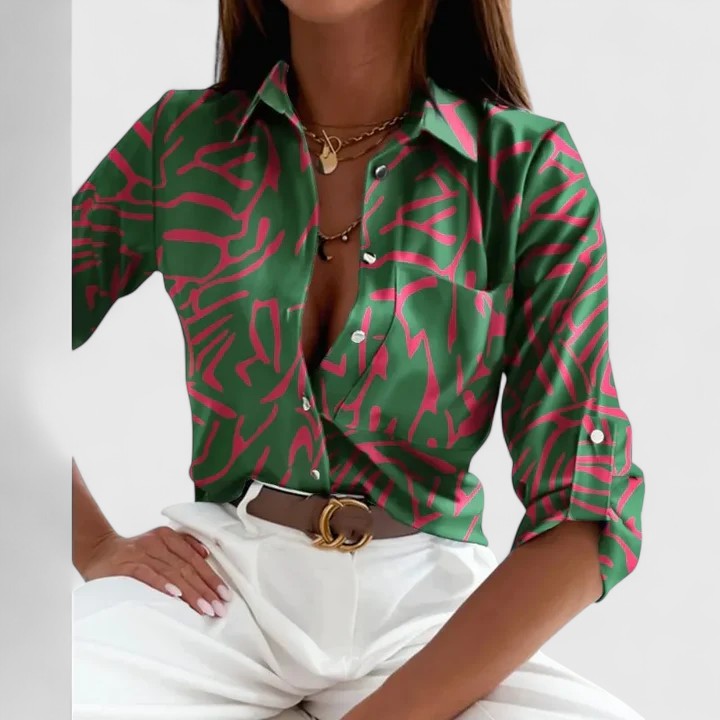 Bree - Elegant Long Sleeve Blouse