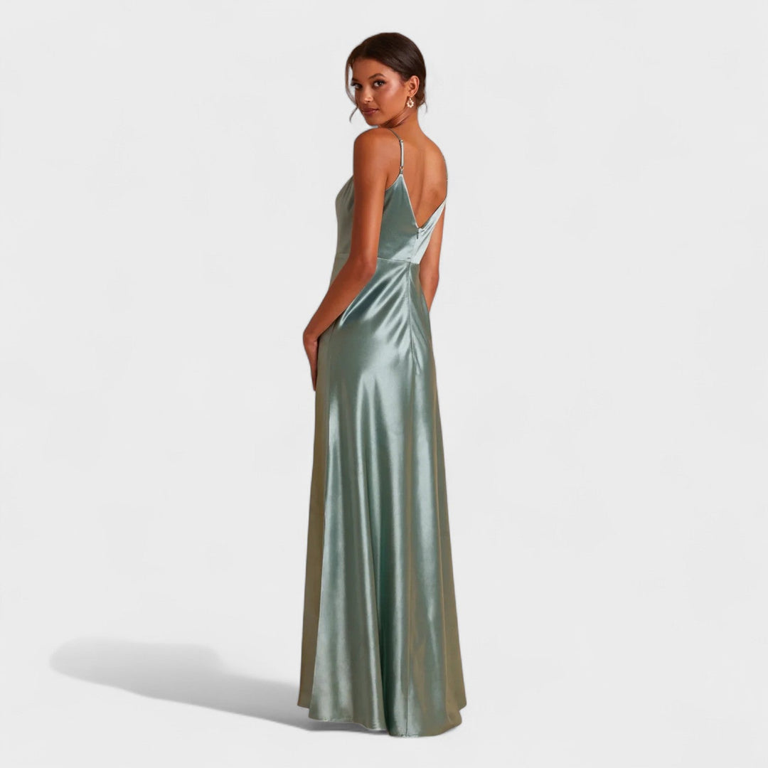 Tara - Long Satin Dress