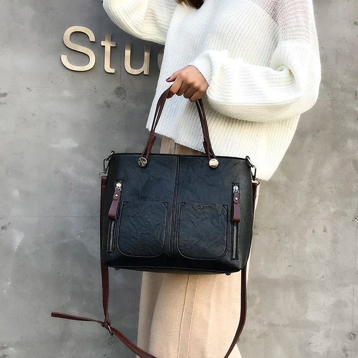 Alexandra - Iconic Retro PU Leather Crossbody Handbag