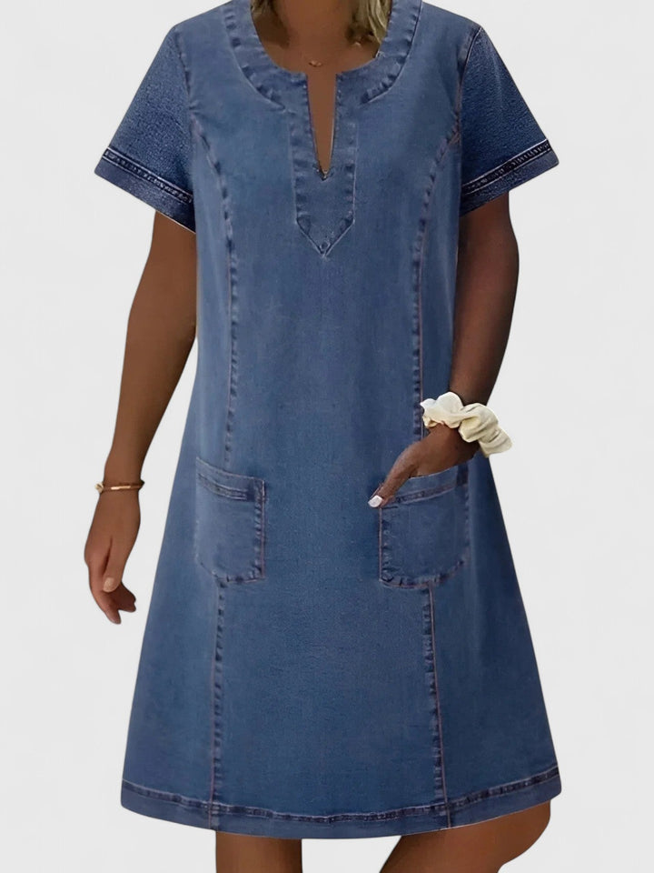 Ellie - Elegant Denim Dress