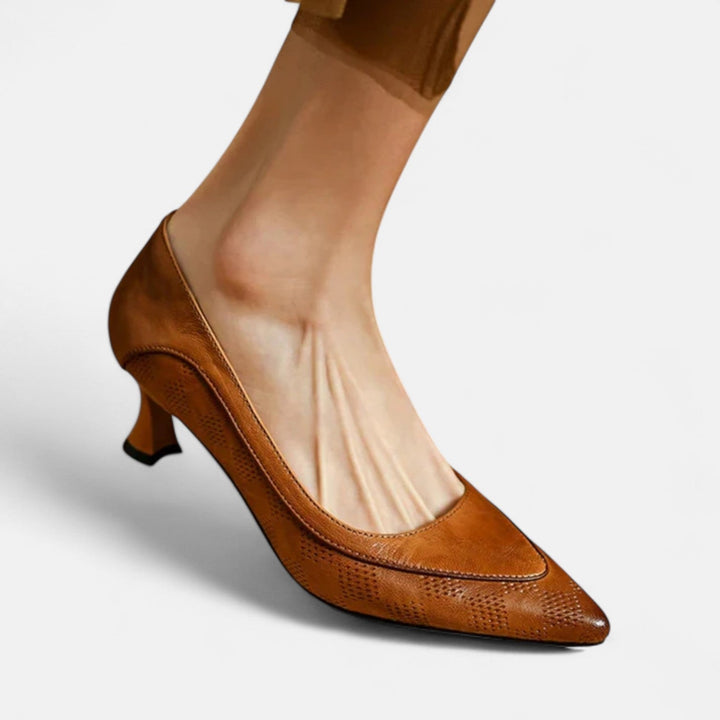 Aubrey Leather Heels
