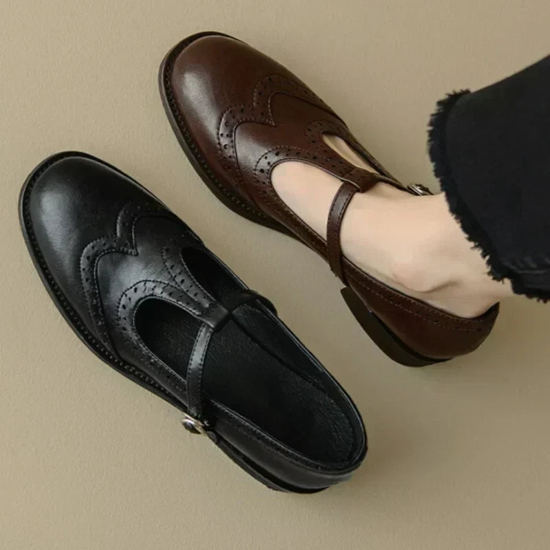 Johanna – Elegant Women's T-Strap Shoes