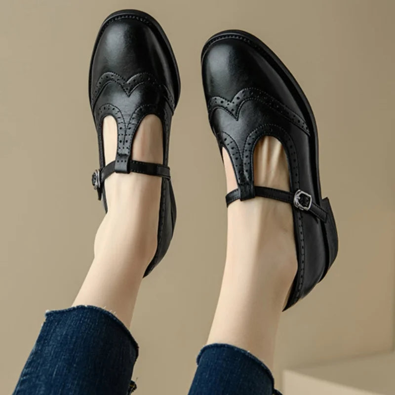 Johanna – Elegant Women's T-Strap Shoes