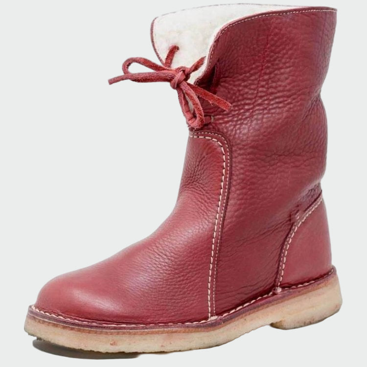 Berta | Waterproof Men's Leather Boots with Wool Lining