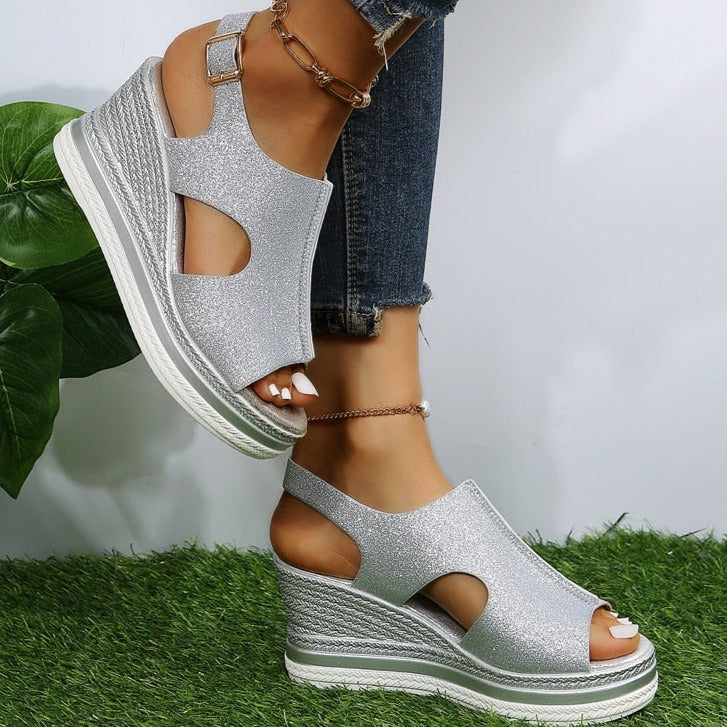 Luna - Relaxed Wedge Sandals