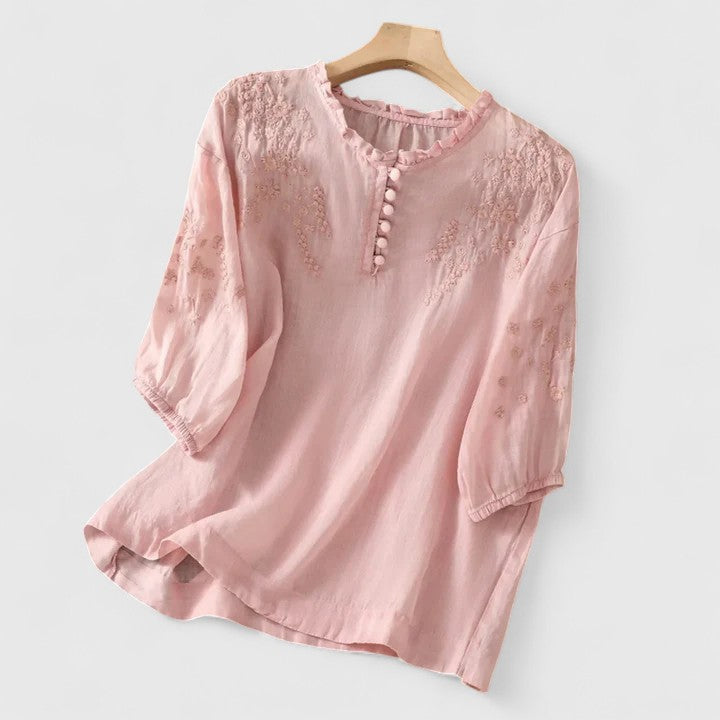 Adeline - Elegant Button-Front Blouse