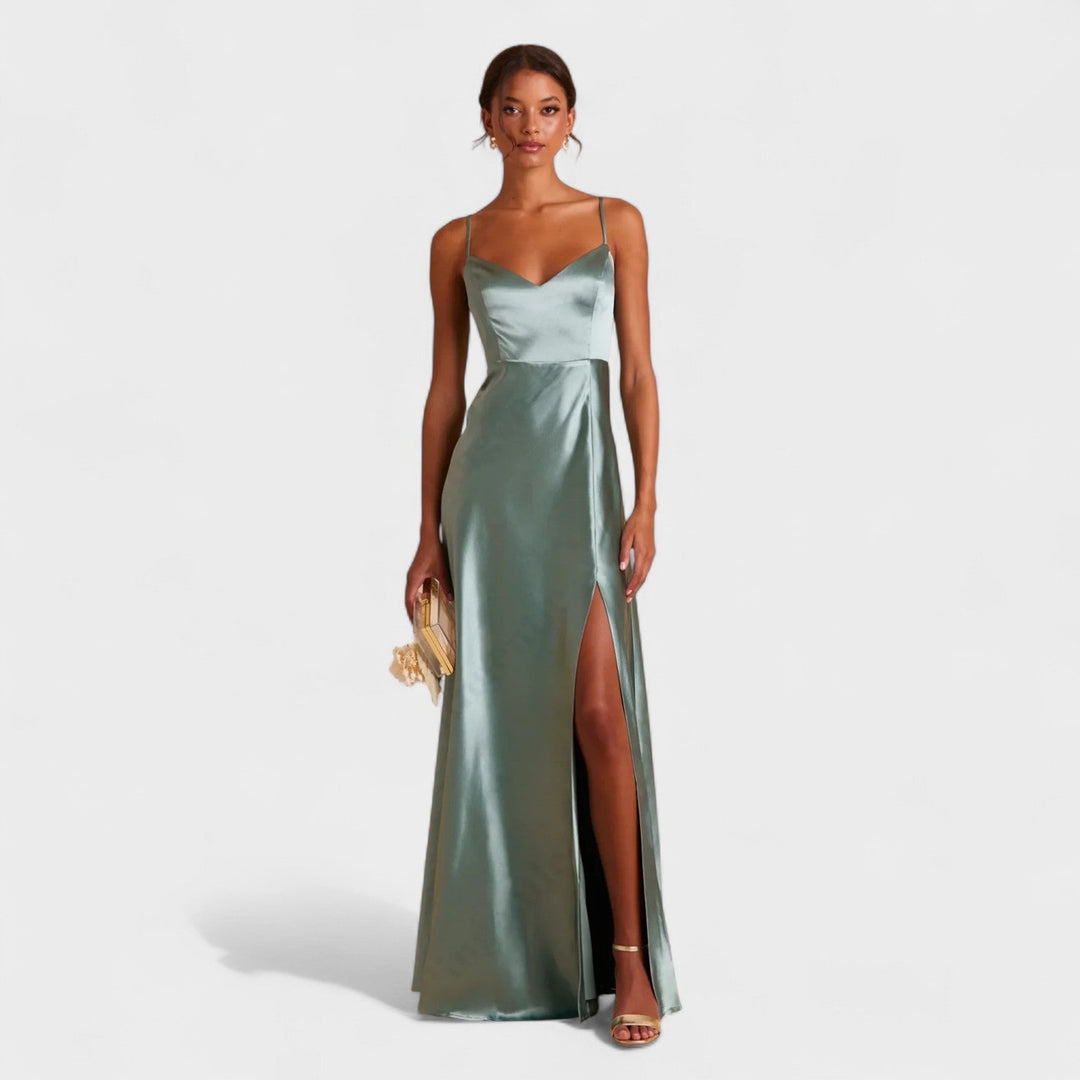 Tara - Long Satin Dress