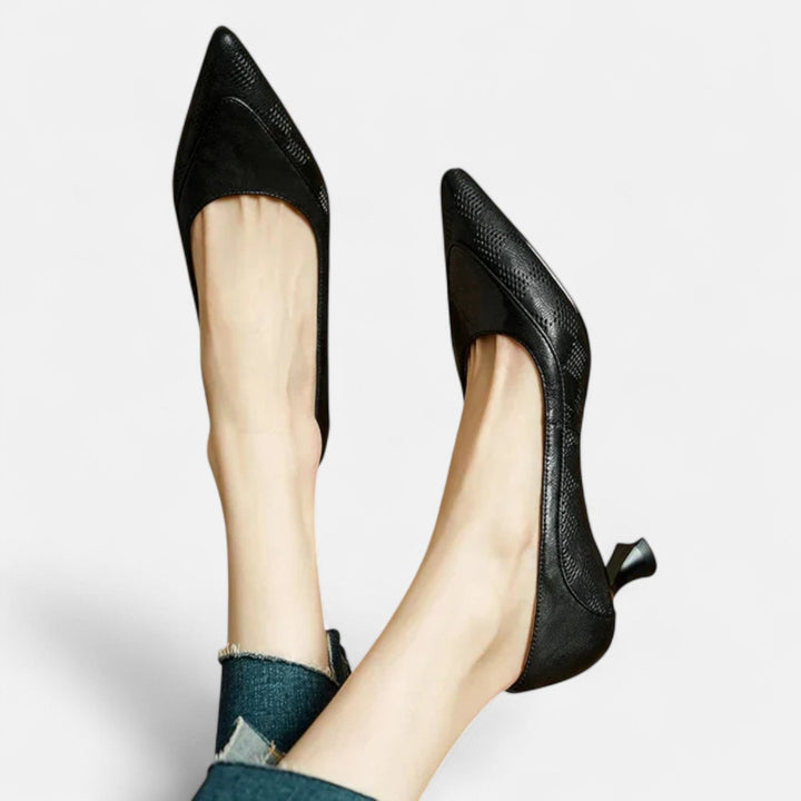 Aubrey Leather Heels