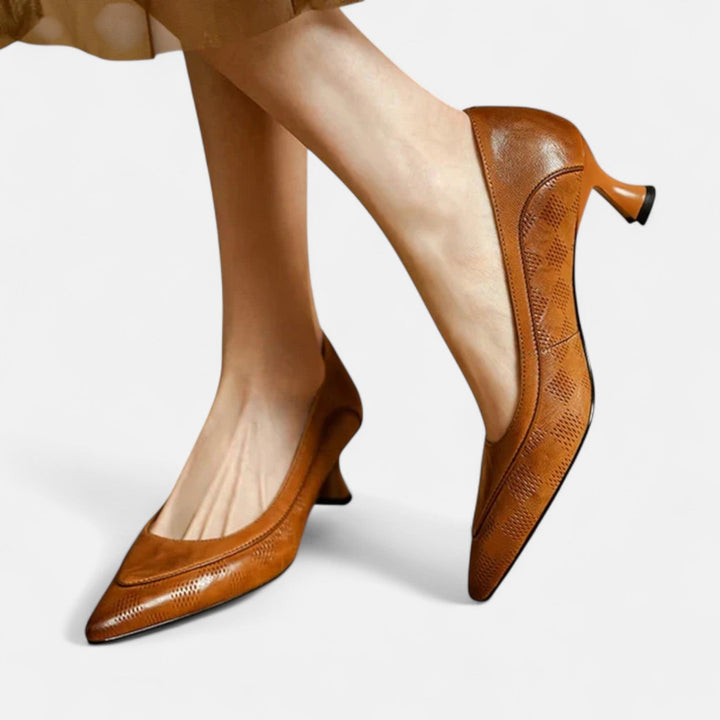 Aubrey Leather Heels