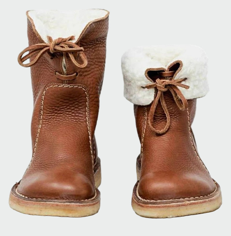 Berta | Waterproof Men's Leather Boots with Wool Lining