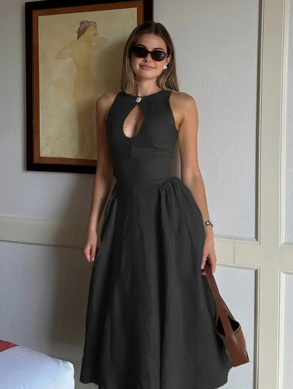 Stephanie - Elegant Midi Dress