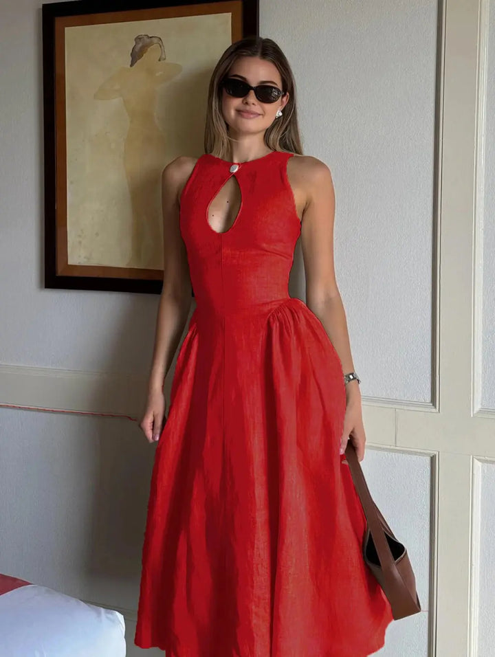 Stephanie - Elegant Midi Dress